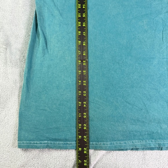 Johnny Cash I Walk the Line Graphic T Shirt Turquoise Size LG - Picture 5 of 8